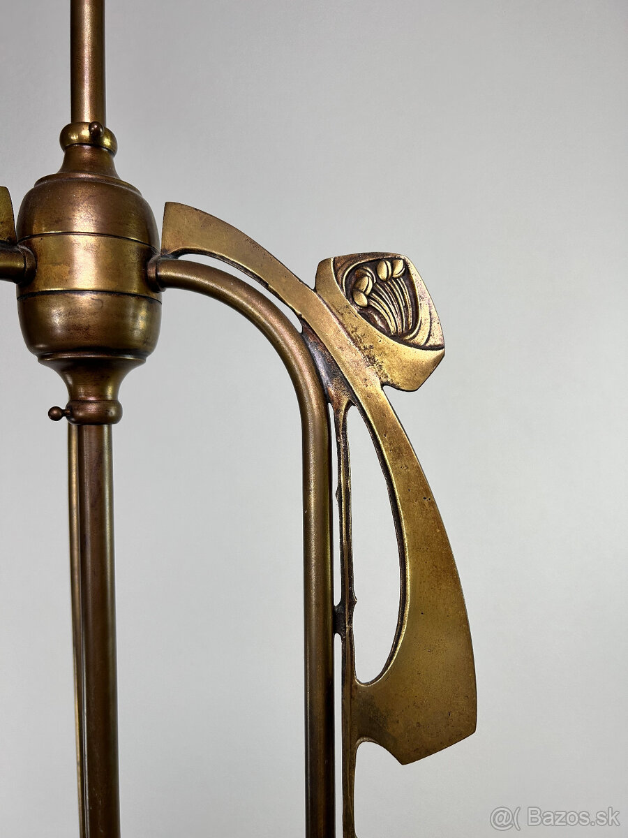 Secesný luster +3 nástenné lampy - 9