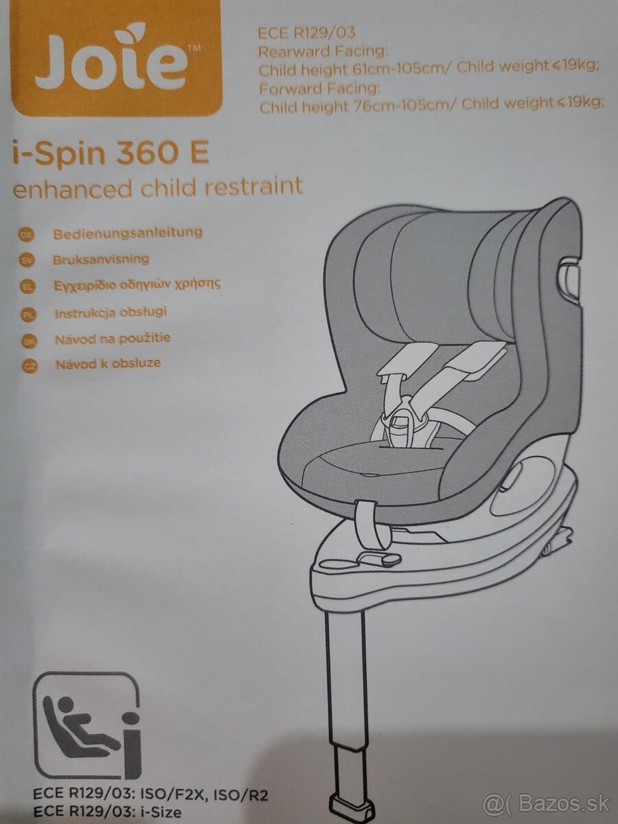 Autosedacka Joie i-Spin 360 E - 9