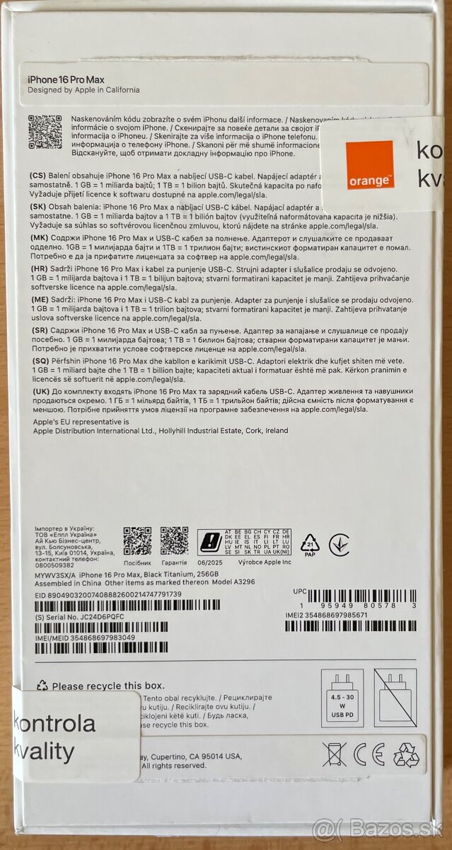 NEPOUZIVANY iPhone 16 Pro Max 256GB Black Titanium - 9