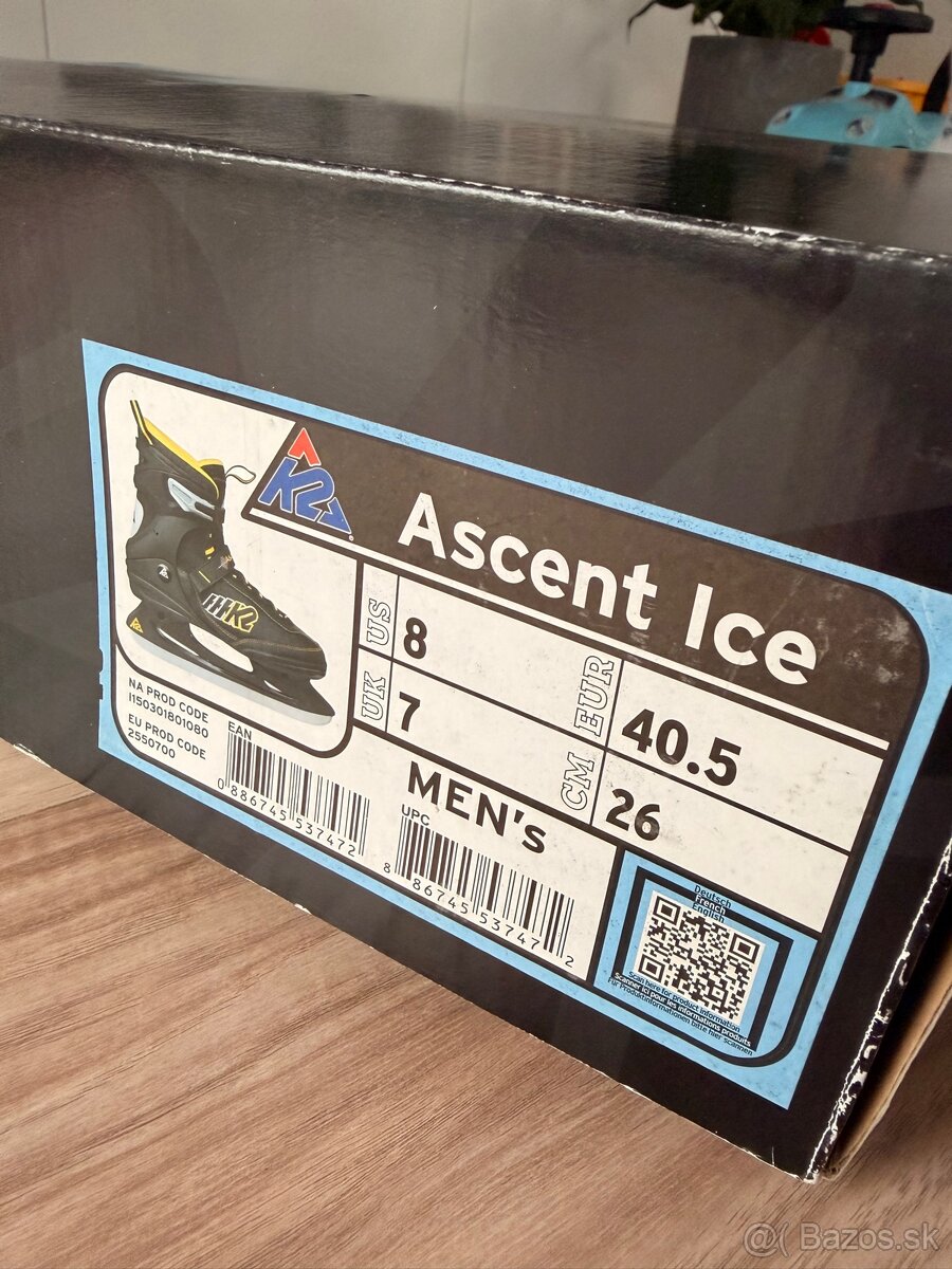Predám pánske korčule K2 Ascent Ice – veľ. 40,5 - 9