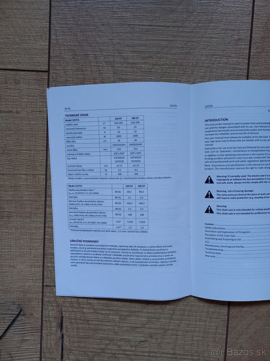 Elektricka retazova pila Levita 180 EP - 9
