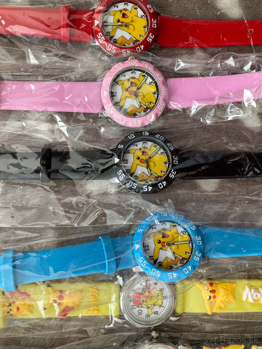 Nové detské hodinky Spiderman Frozen Elsa Pokémon Pikachu - 9