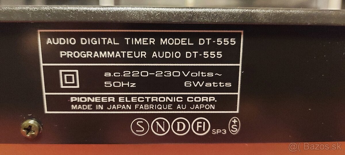 Predám equalizér a timer Pioneer - 9