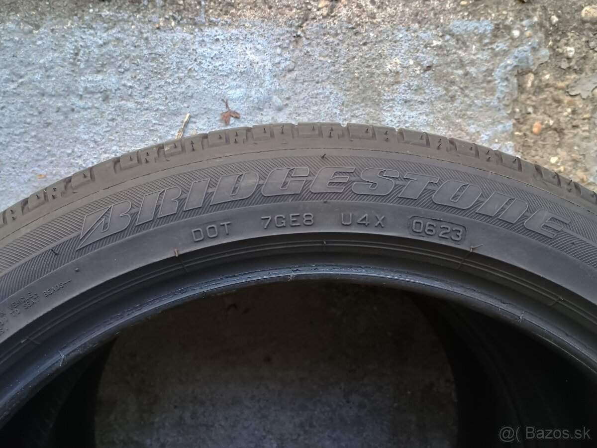 Predám letné pneumatiky Bridgestone 225/45r19 - 9