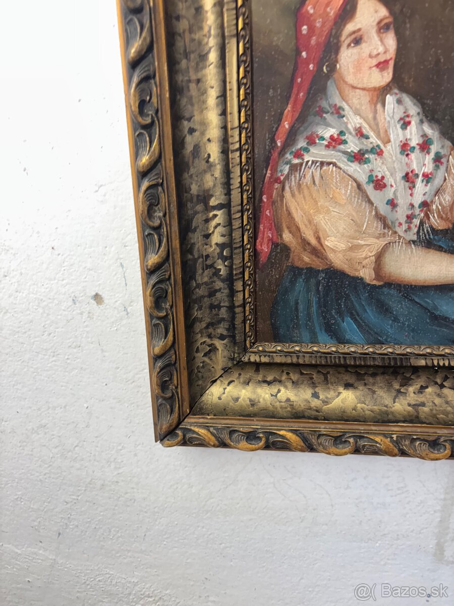 Olejomaľba na doske - 9