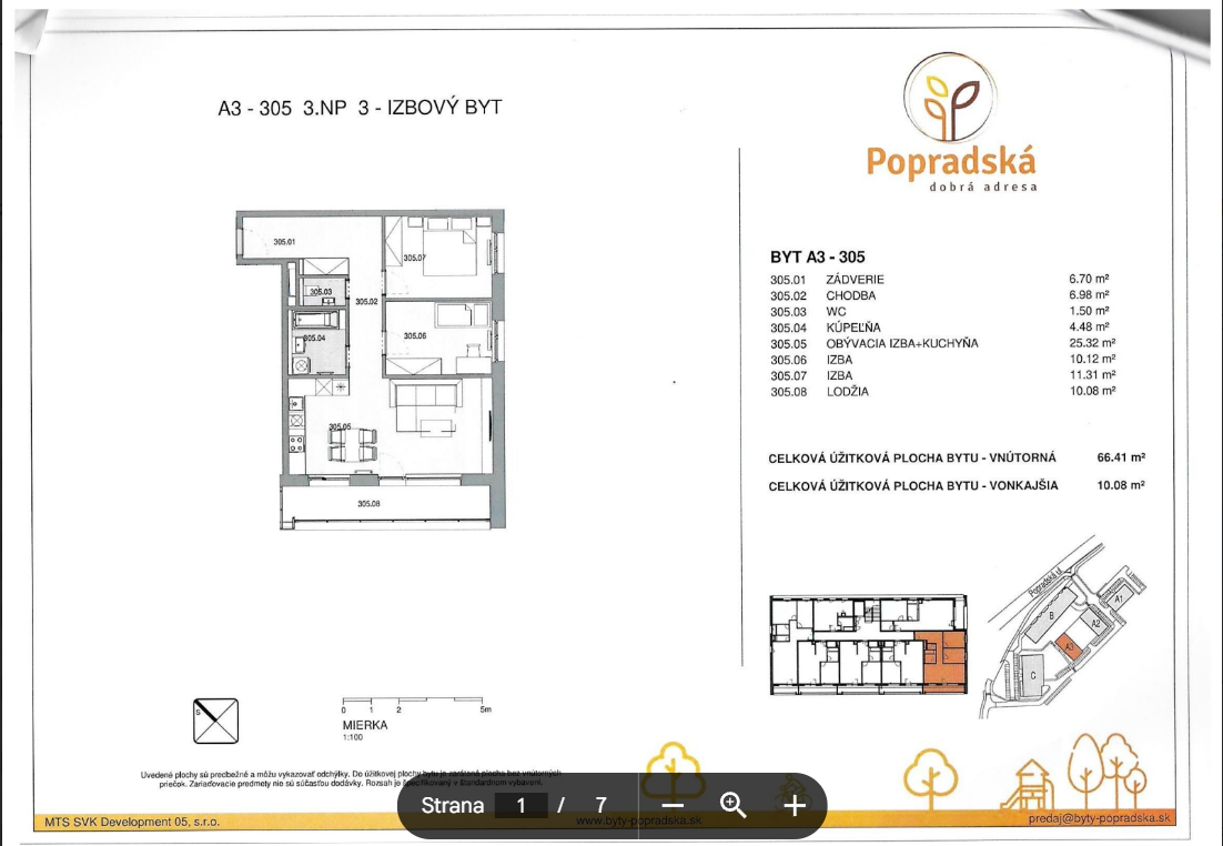 3 izbový byt na predaj v novostavbe Popradská - REZERVOVANÉ - 9