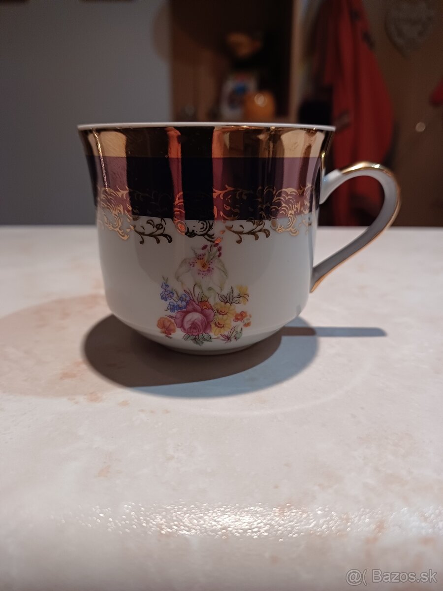 Porcelánová sada 6ks šálky a podšálky. - 9