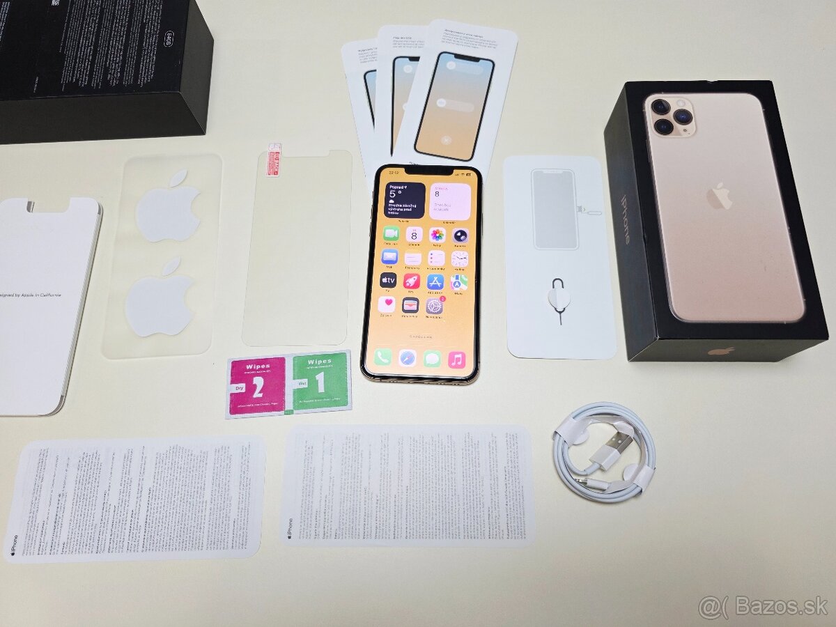 APPLE IPHONE 11 PRO MAX GOLD 64GB,ZDRAVIE BATERKY 100% - 9