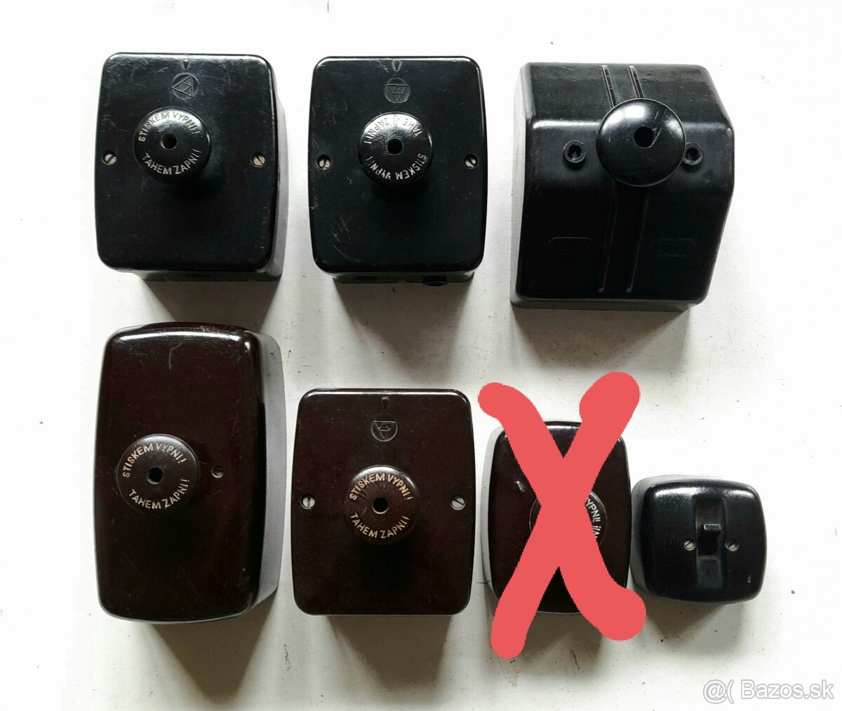 Staré elektro, vypínače, zásuvky - 9