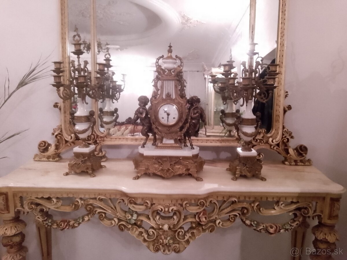 Krbové hodiny so svietnikmi - 9