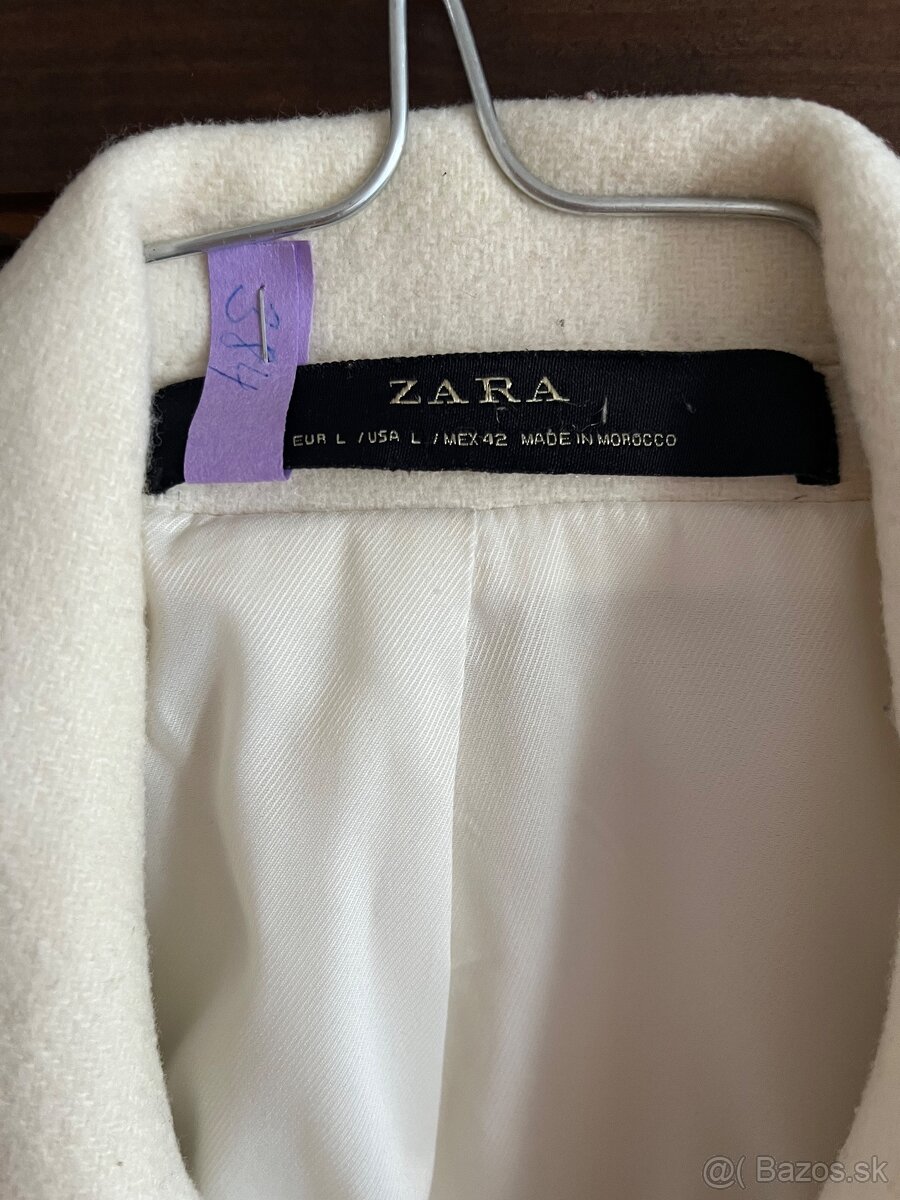 ZARA Pánsky biely kabát L - 9