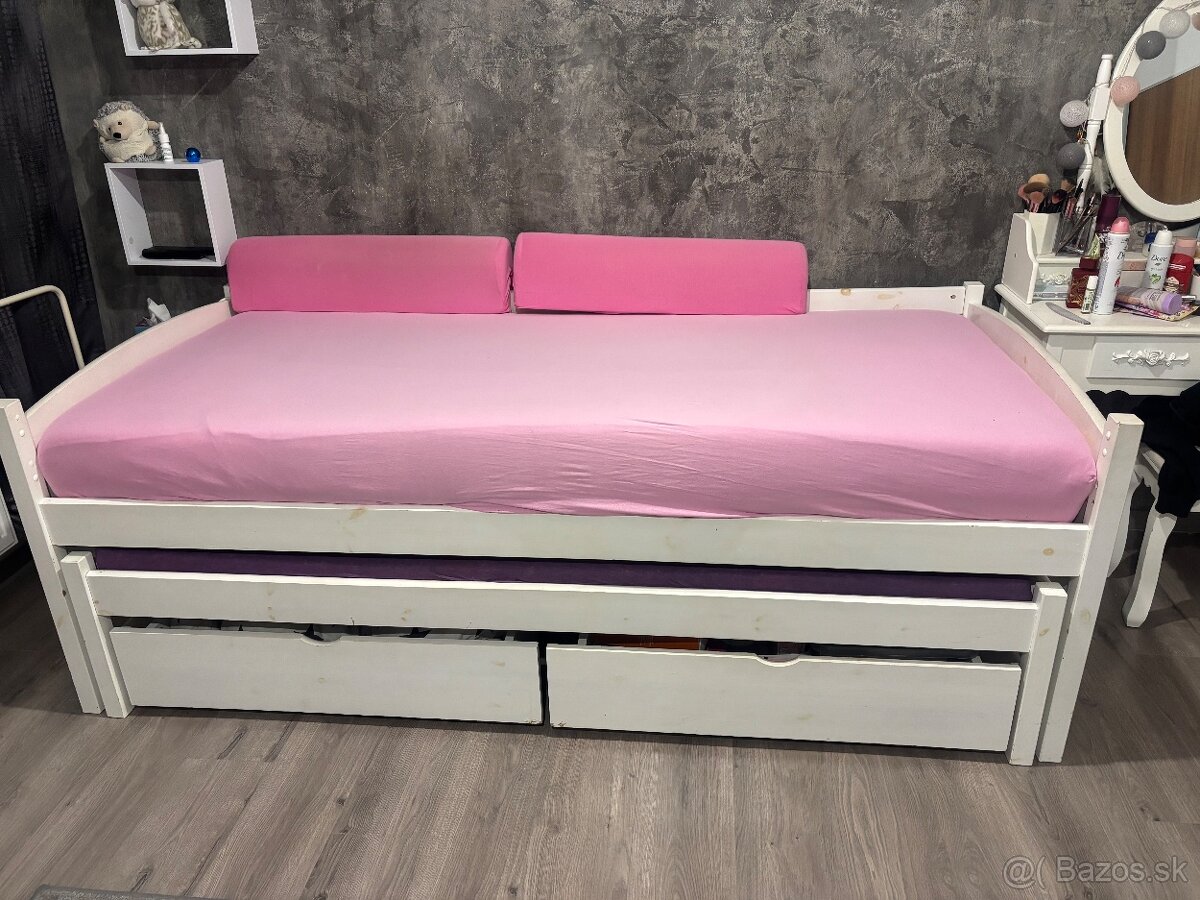 Posteľ s prísteľkou 90x200cm - 9