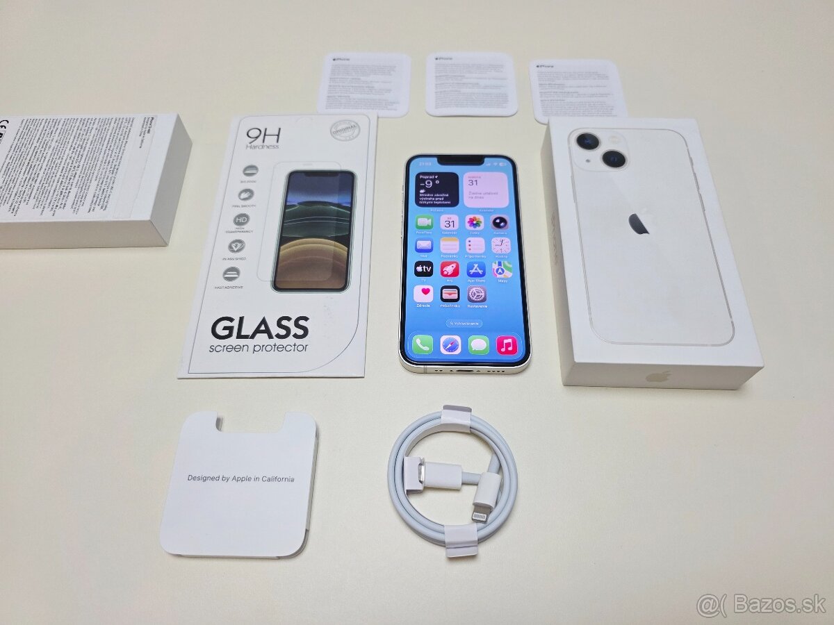 APPLE IPHONE 13 mini 128gb STARLIGHT,BATERKA 100% - 9