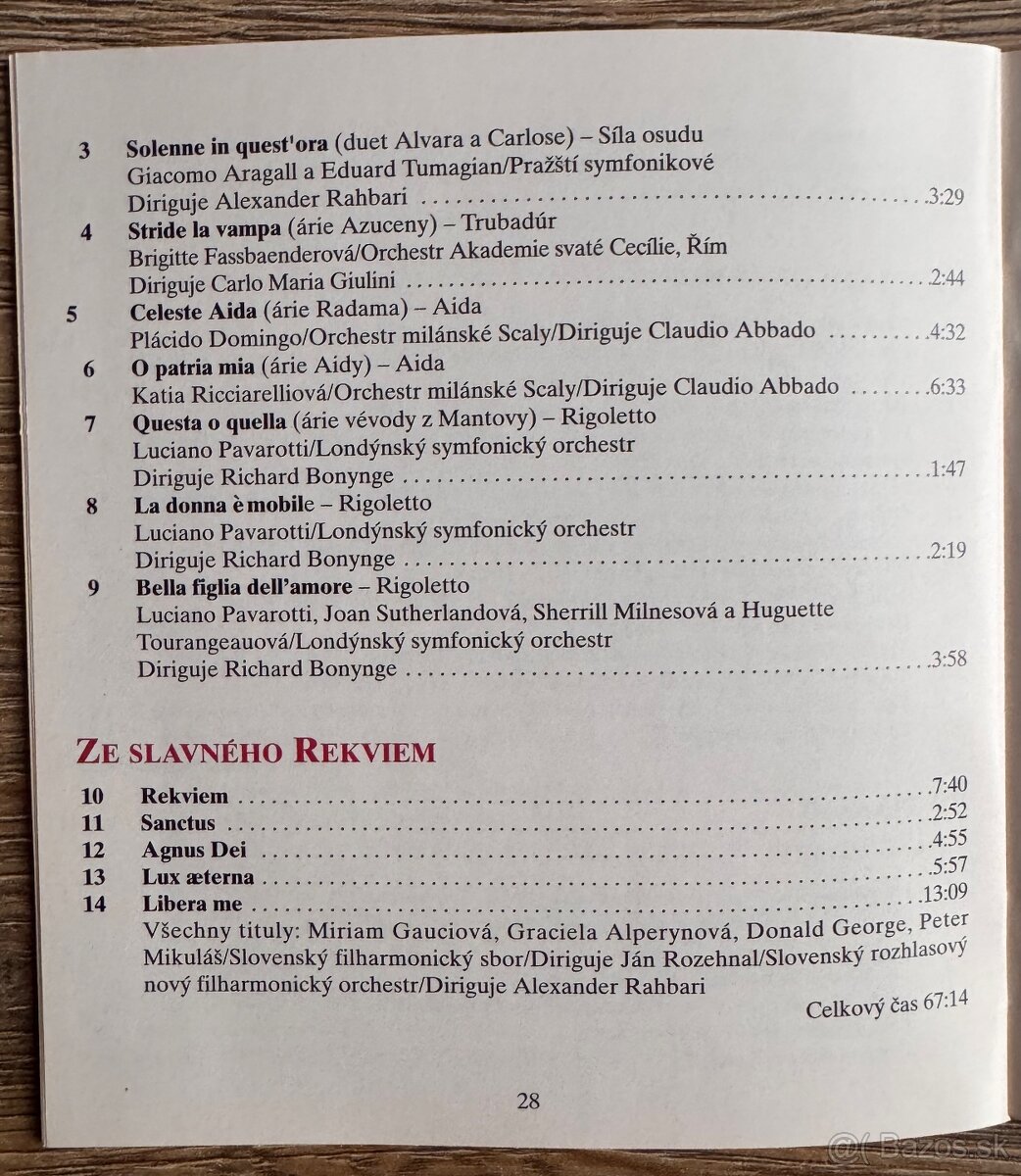 sada 3 ks audio kazet (MC) Giuseppe Verdi - 9