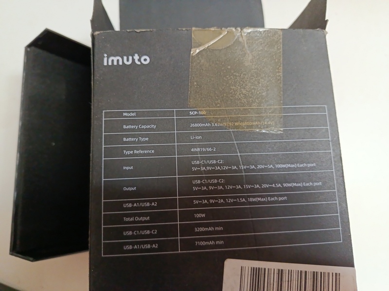 power banka imuto scp-100 50€ - 9