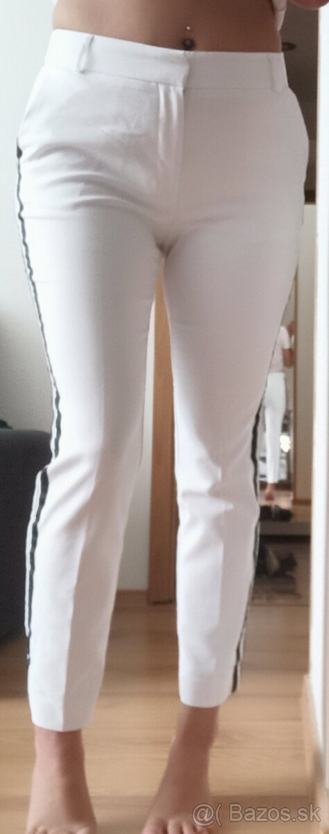 Biele elegantné nohavice - veľk. M - 9