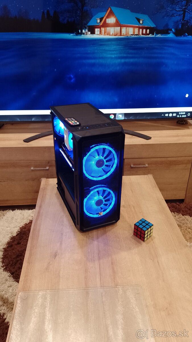 Herný výkonný PC- RYZEN7+RTX 2070 SUPER+32GB RAM+NVMe+ARGB - 9
