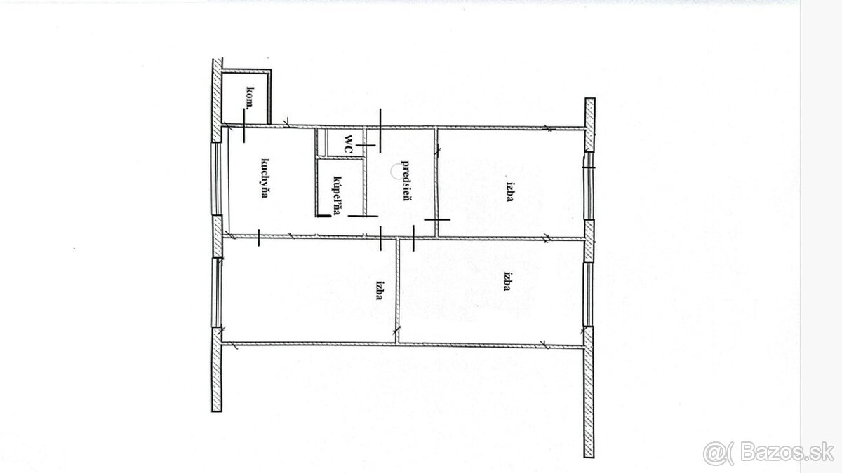 Veľký 3-izbový byt na ul. Šafárikova, Nové Zámky – 82,08m2 - 9