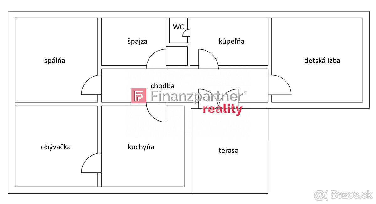 3 izbový dom s veľkým pozemkom v obci Radošina - 9