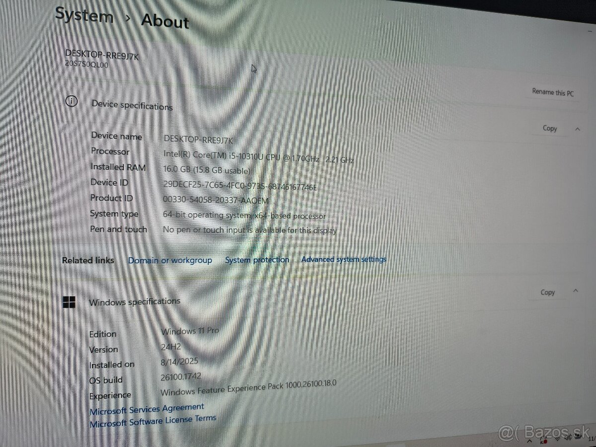 Predam Lenovo T15 Gen1 + Monitor - 9
