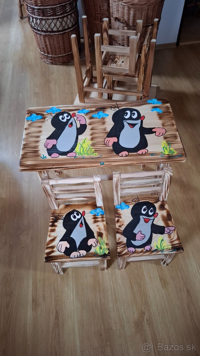 Drevené detské sedenie - 9