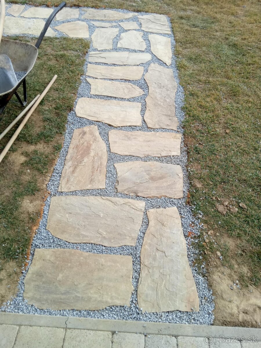 Štiepenie kameň pieskovec - 9