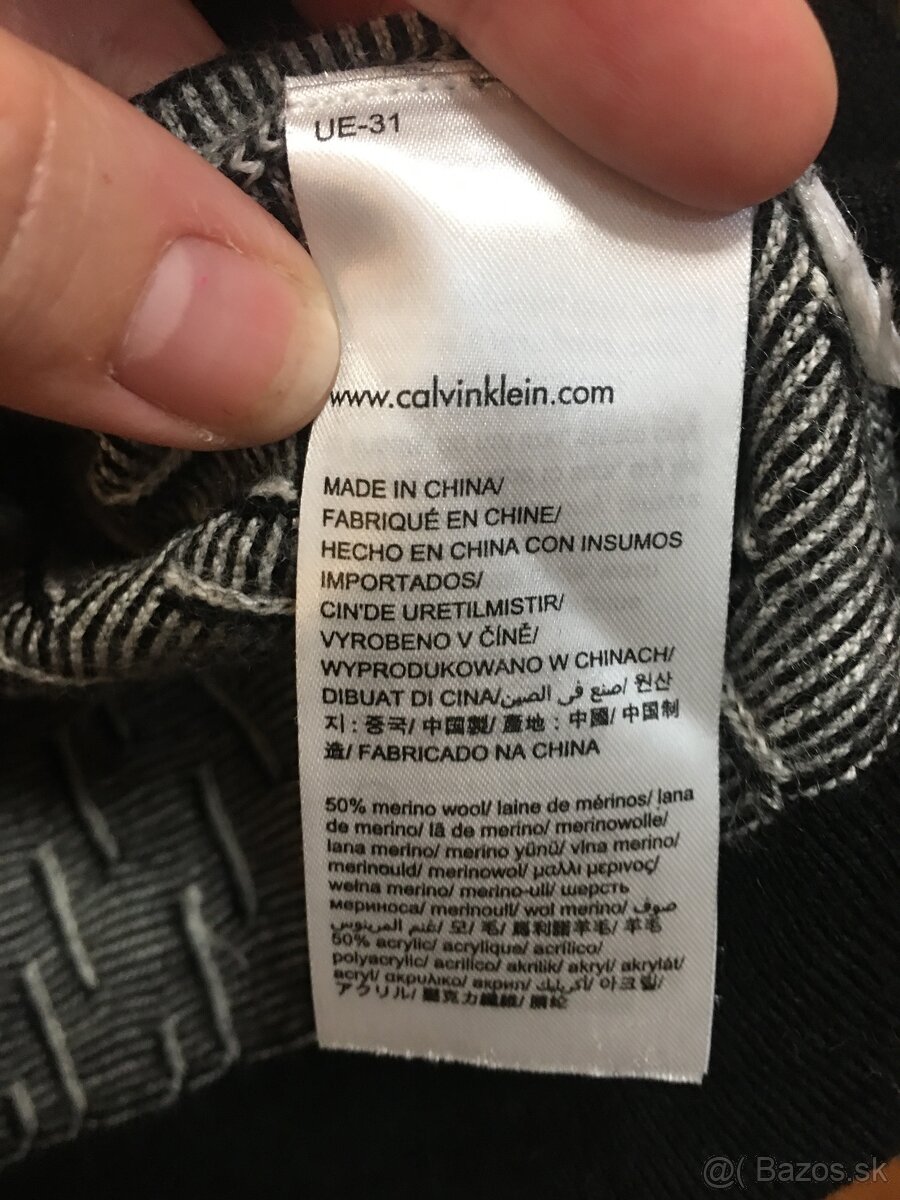 CALVIN KLEIN originál merino damsky svetrik S/M - 9