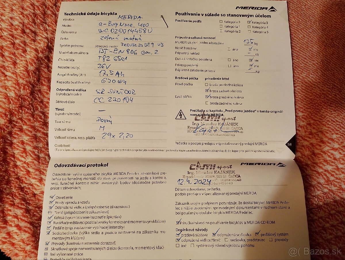 Elektrobicykel E-bike Merida - 9