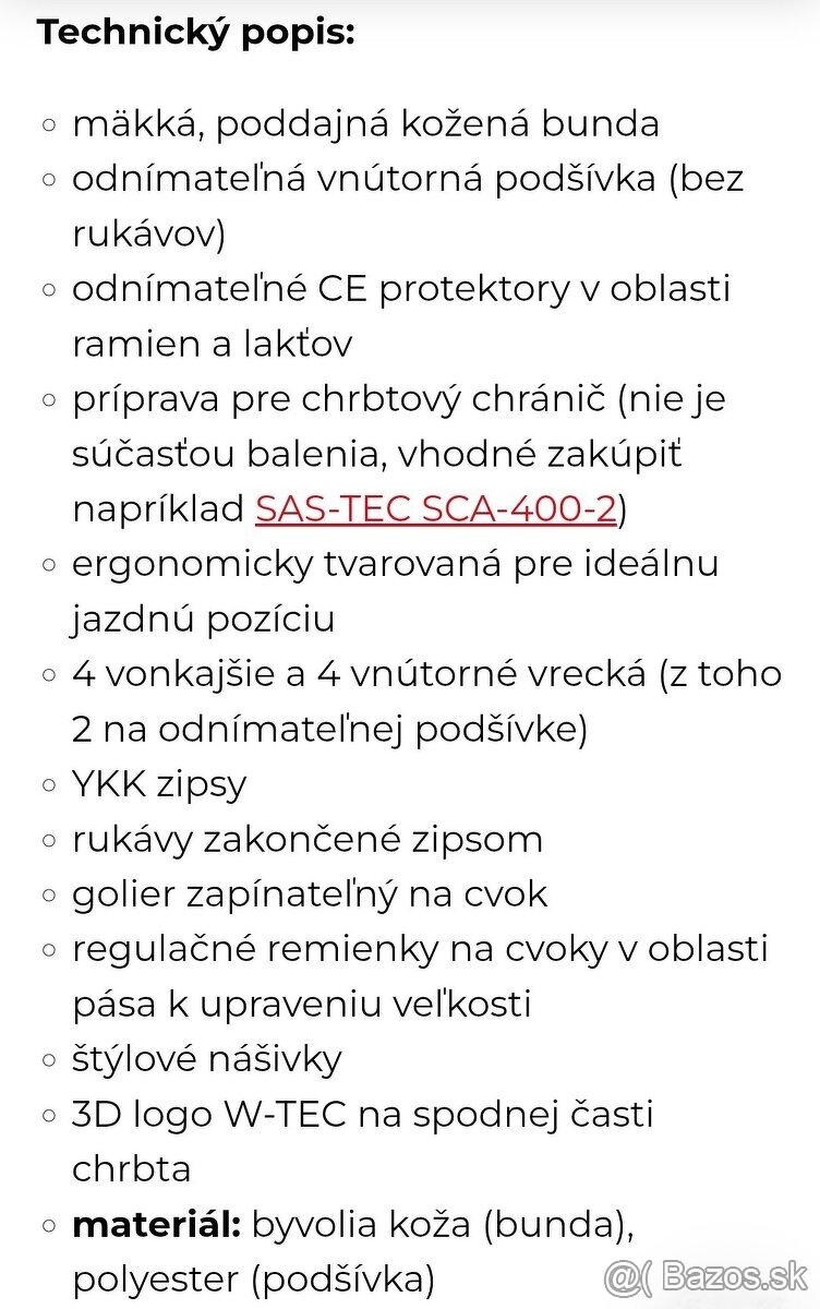 Úplne nová kožená bunda W-TEC Dark Vintage-pravá koža 2XL - 9