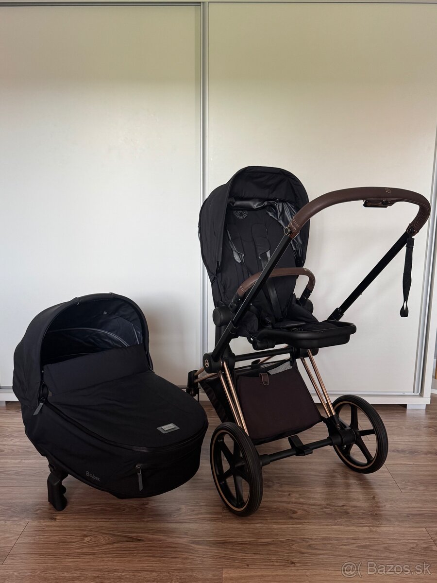 Cybex priam rosegold - black kočík - 9