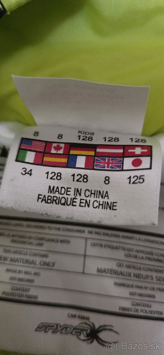 Spyder detská lyžiarska bunda 128 - 9