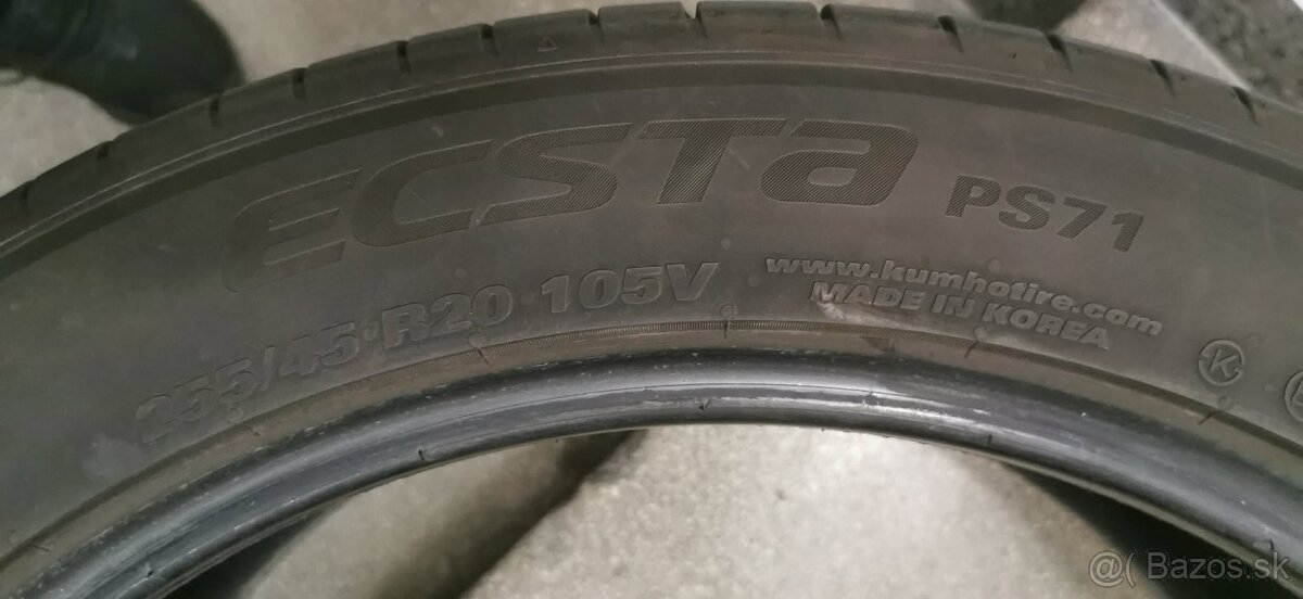 Predám letné pneu 255/45 R20 105V, XL - 9
