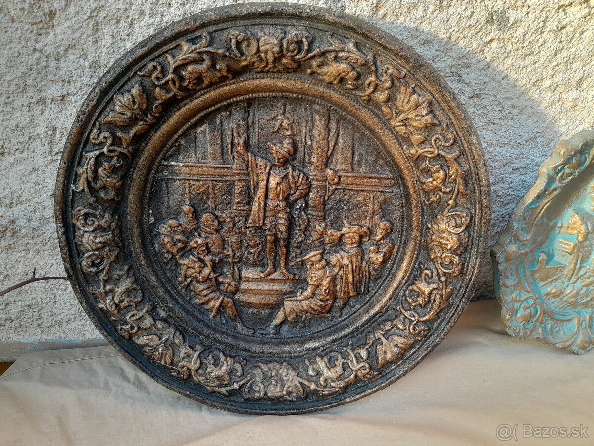 Liatinové ozdobné taniere. - 9