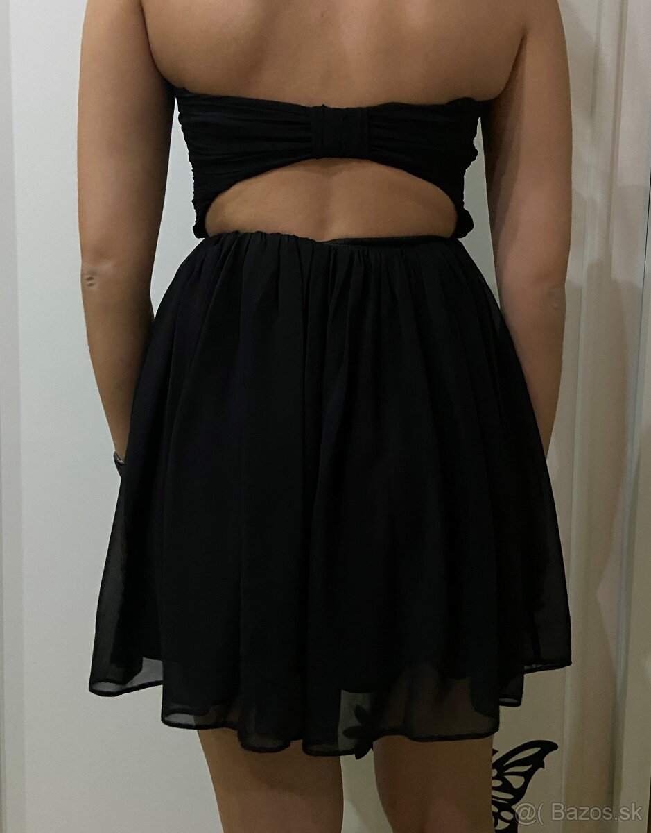 Čierne spoločenské šaty - 9