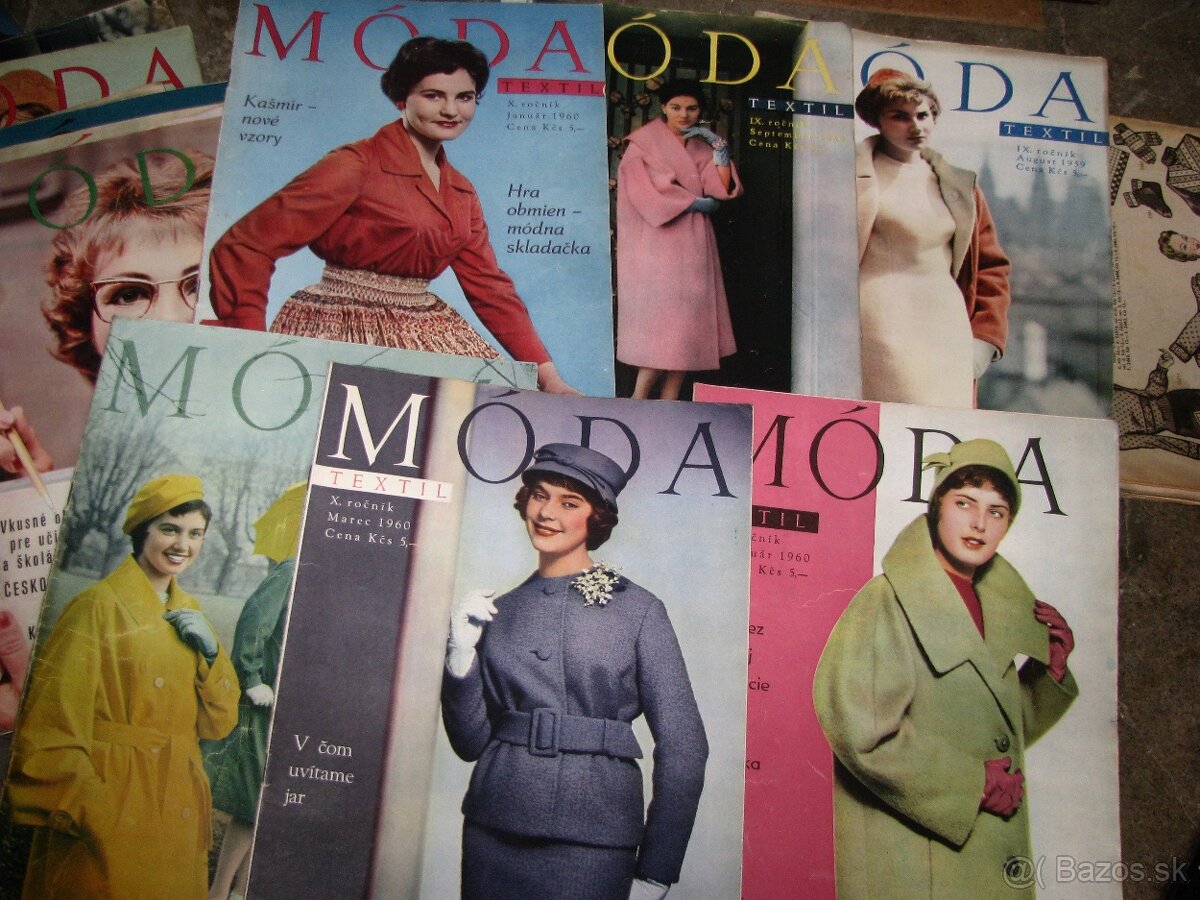 STARÉ MODNÉ ČASOPISY, naša moda, milena,dum mody,žena a moda - 9