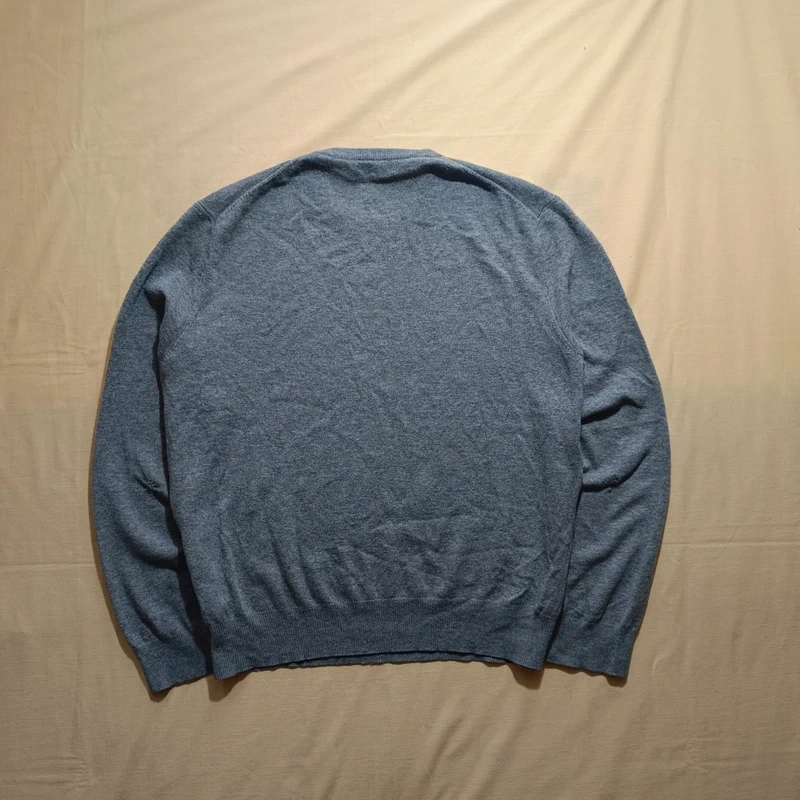 Polo Ralph Lauren 100% merino wool sivý vlnený sveter XL - 9