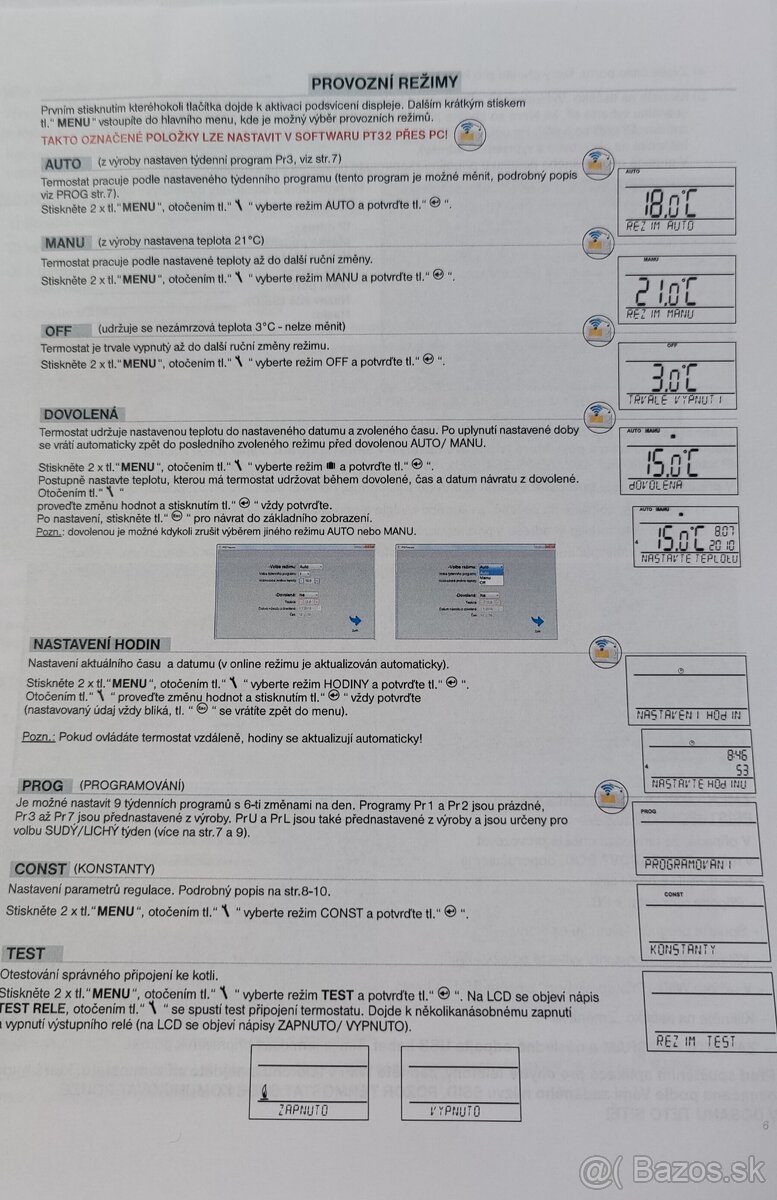Elektrobock PT32 WIFI izbovy termostat - 9