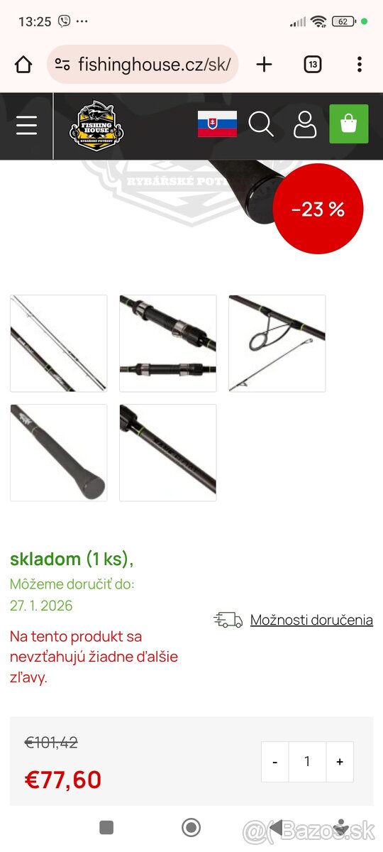 Quantum prút Mr. Pike Boat Float 2.7m 3lb - 9