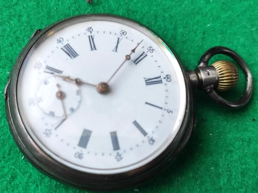 G. BOREL-HUGUENIN strieborné pánske vreckové hodinky - 9