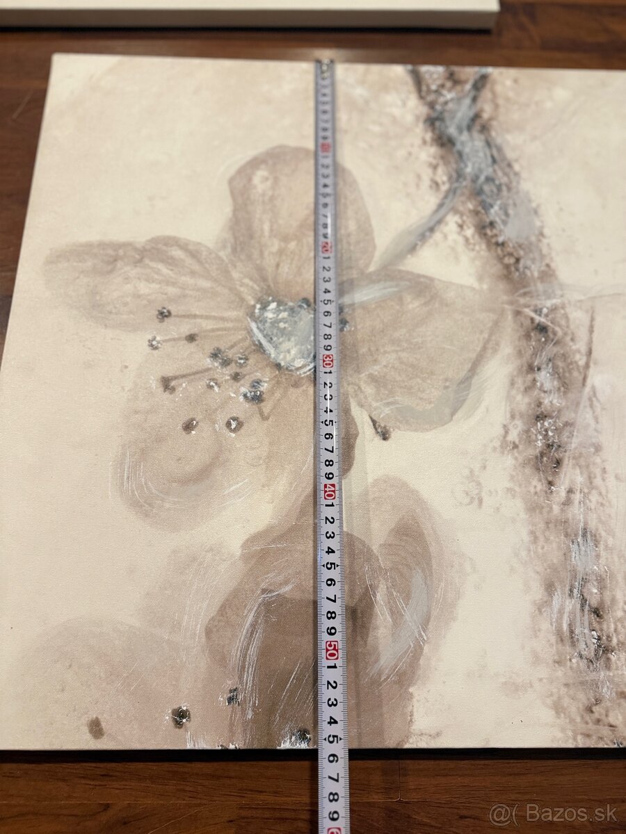 IKEA 3 veľké obrazy kvety - 9