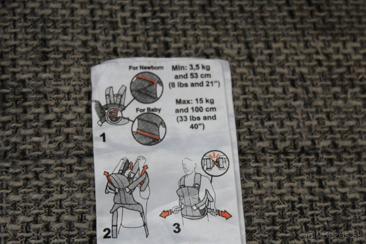 Babybjorn nosič 3,5kg -15kg - klokanka - 9