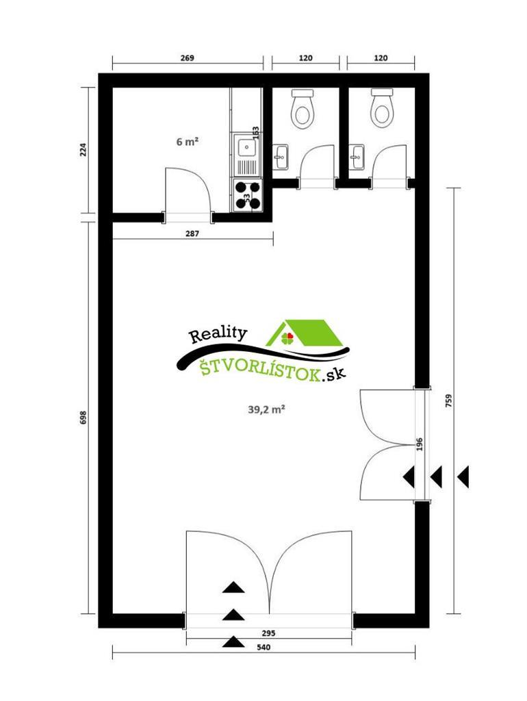 PRENÁJOM OBCHODNÝ / KOMERČNÝ PRIESTOR 50 m2 - 9