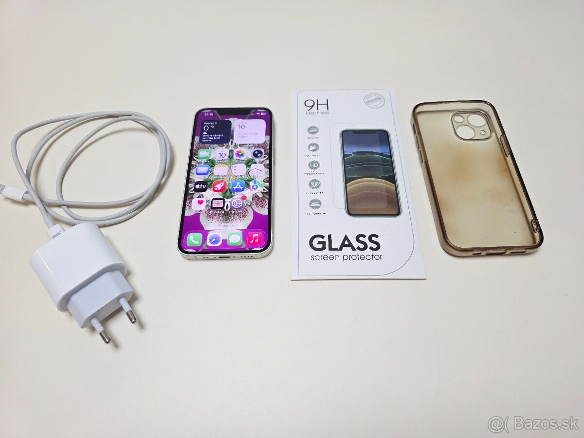 APPLE IPHONE 13 mini 128gb STARLIGHT,BATERKA 100% - 9