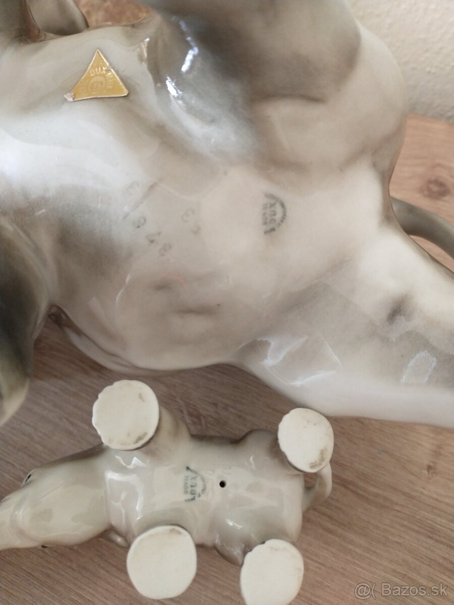 slon, slony, sloníci royal dux, kameň ónyx - 9