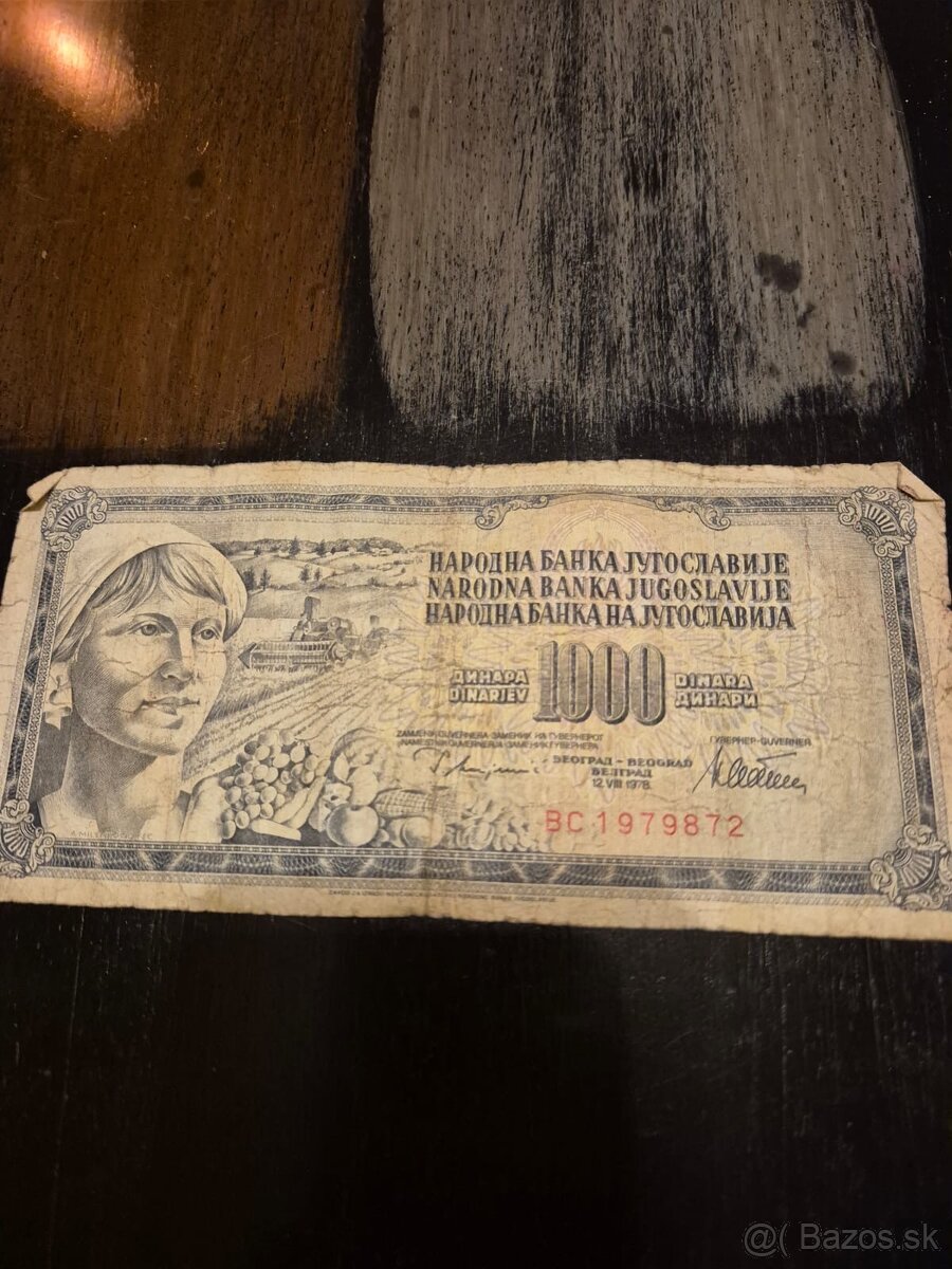 Juhoslovanské a chorvátske bankovky - dinare - 9