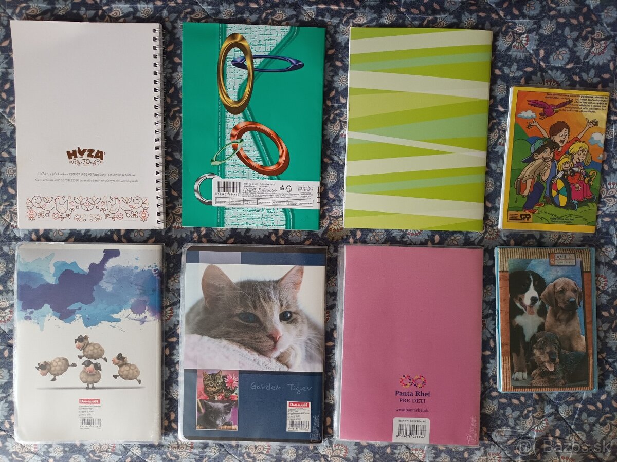 📝Písanky/zošity A5 linajkové, na poznámky, školské potreby - 9