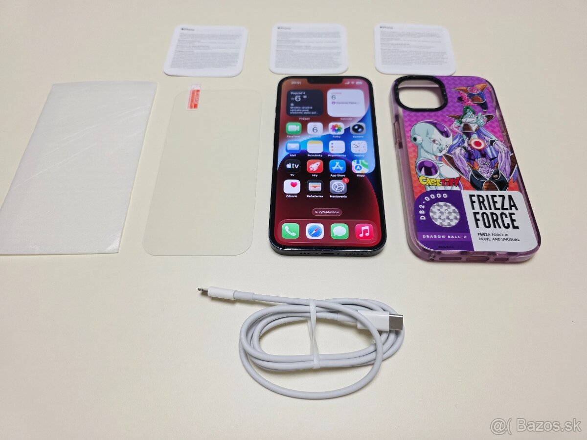 Predám Apple iPhone 14 128gb MIDNIGHT BATERKA 100% - 9