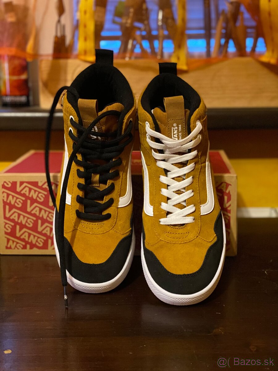 Predám VANS MN Range EXP HI VansGuard (Suede) golden brown/w - 9