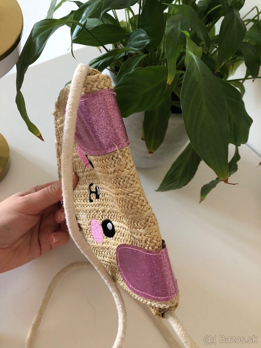 ————-Malá detská slamená kabelka psík, 4 E———- - 9