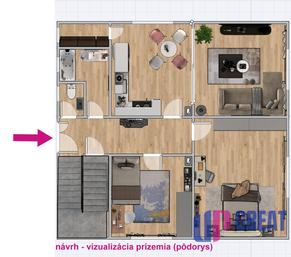 NA PREDAJ rodinný dom s krásnymi výhľadmi, Radôstka - 9